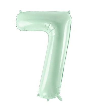 Balon foliowy Cyfra 7 - 72 cm - Zielony
