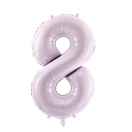 Balon foliowy Cyfra 8 - 72 cm - Fioletowy