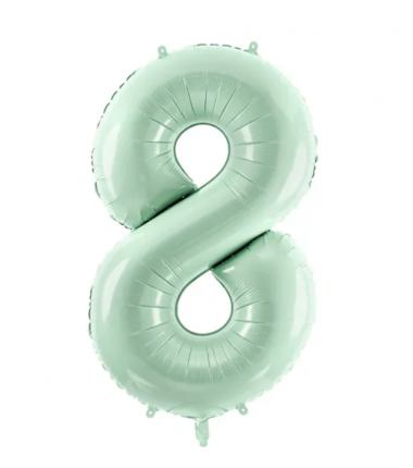 Balon foliowy Cyfra 8 - 72 cm - Zielony