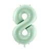 Balon foliowy Cyfra 8 - 72 cm - Zielony