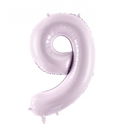 Balon foliowy Cyfra 9 - 72 cm - Fioletowy