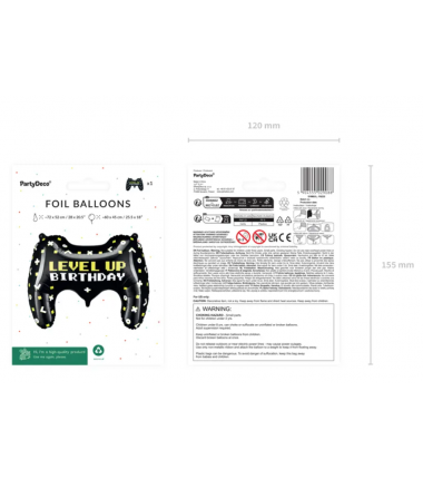 Balon foliowy Gamepad 72x52 cm