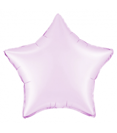Balon foliowy Gwiazda 45 cm - liliowy matowy