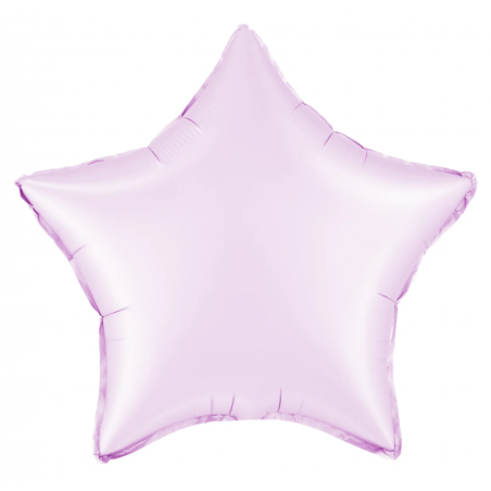 Balon foliowy Gwiazda 45 cm - liliowy matowy