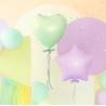 Balon foliowy Gwiazda 45 cm - liliowy matowy