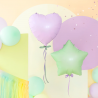 Balon foliowy Gwiazda 45 cm - pistacjowy matowy