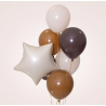 Balon foliowy Gwiazda Party Pal matowa - kremowy