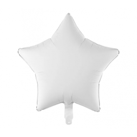 Balon foliowy Gwiazdka 48 cm - biały