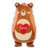 Balon foliowy Miś z sercem Love 48x79cm