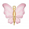 Balon foliowy Motyl 69x69 cm - różowy