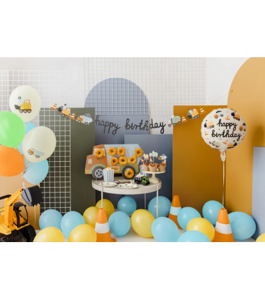 Balon foliowy Pojazdy budowlane 45 cm