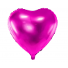 Balon foliowy Serce 45 cm - Ciemny róż