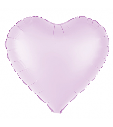 Balon foliowy Serce 45 cm - liliowy matowy