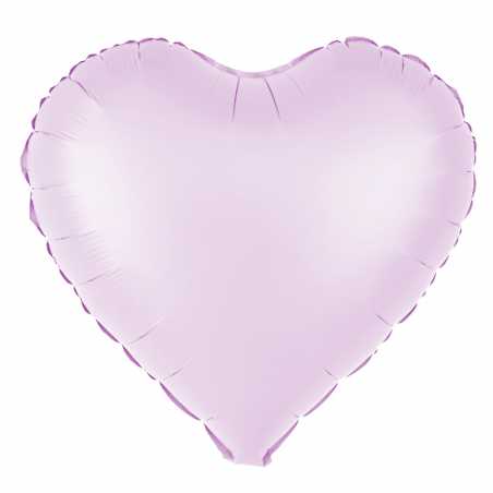 Balon foliowy Serce 45 cm - liliowy matowy