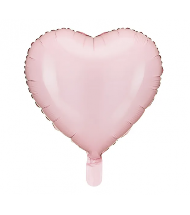 Balon foliowy Serce 45 cm jasny różowy