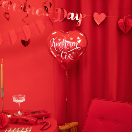 Balon foliowy serce Kocham Cię - Party Pal - 45 cm