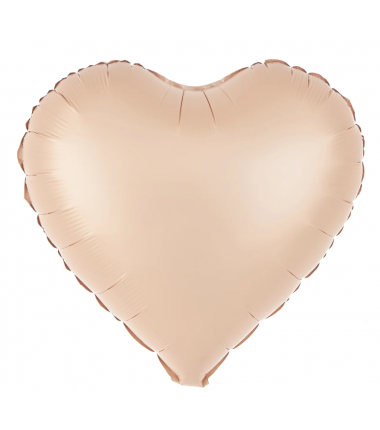 Balon foliowy Serce matowe - karmelowy