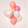 Balon foliowy Serce matowe - karmelowy
