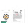 Balon foliowy Szachownica Happy Birthday 45 cm