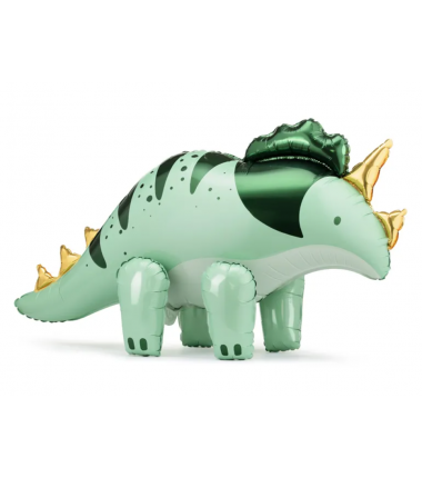 Balon foliowy Triceratops zielony 101x60.5cm - dinozaur