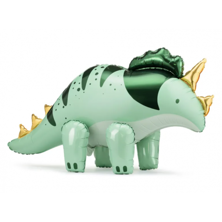 Balon foliowy Triceratops zielony 101x60.5cm - dinozaur