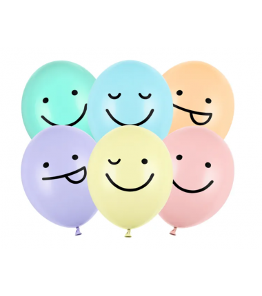 Balony 30 cm Buźki - op. 6 sztuk