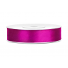 Wstążka satynowa - tasiemka satynowa fuksjowa 12 mm - Party Deco