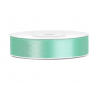 Wstążka satynowa - tasiemka satynowa miętowa 12 mm - Party Deco