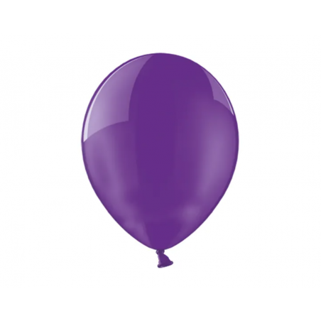 Balony BELBAL 30 cm - krystaliczne fioletowe Crystal Quartz Purple 14C-023 - 100 sztuk