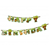 Baner Happy Birthday Leśni przyjaciele 210 x 16 cm
