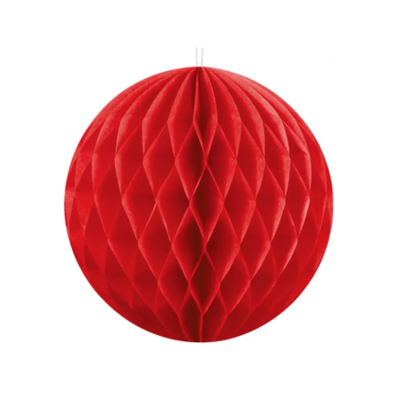 Kula Honeycomb czerwona 10 cm - 1 sztuka