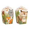 Pudełko na popcorn Leśni przyjaciele 8,5 x 15cm - 6 szt.
