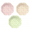 Talerzyki papierowe Łąka 22,8 cm - 6 sztuk