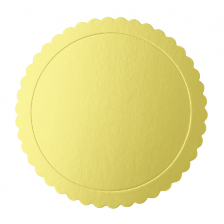 Podkład pod tort, tacka na ciasto okrągła złota 20 cm - 1 sztuka