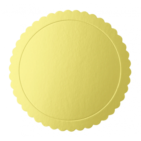 Podkład pod tort, tacka na ciasto okrągła złota 25 cm - 1 sztuka