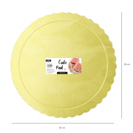 Podkład pod tort, tacka na ciasto okrągła złota 30 cm - 1 sztuka