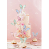 Toppery na tort Motylki 9 x 6.5 cm - 9 sztuk