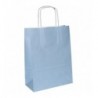 Torebka papierowa A5 ok. 18x8x22 jasnoniebieska - 1 sztuka