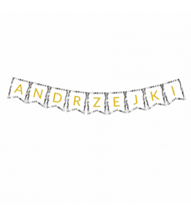 Girlanda black&white - ANDRZEJKI