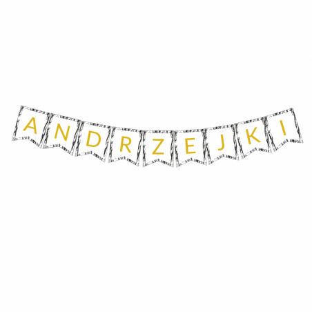 Girlanda black&white - ANDRZEJKI