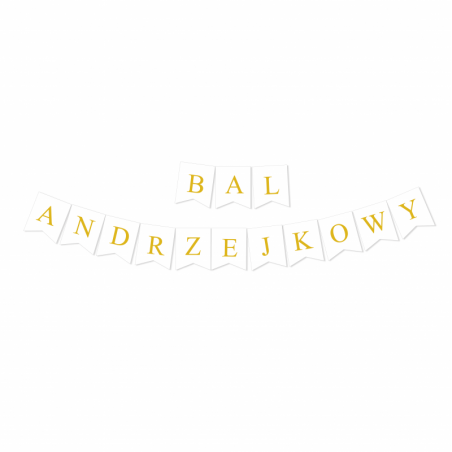 Girlanda złota - BAL ANDRZEJKOWY