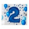 Balon foliowy Cyfra 2 - 92 cm SMART - Niebieski