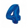 Balon foliowy Cyfra 4 - 92 cm SMART - Niebieski