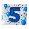 Balon foliowy Cyfra 5 - 92 cm SMART - Niebieski