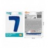 Balon foliowy Cyfra 7 - 92 cm SMART - Niebieski