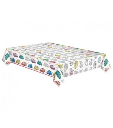 Obrus papierowy Cartoon Cars 120 x 180 cm