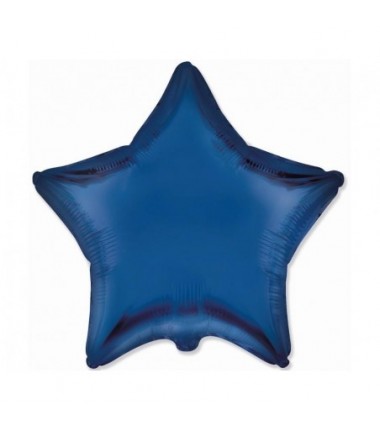 Balon foliowy Gwiazda 18" - satynowy Navy Blue