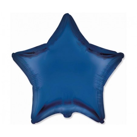 Balon foliowy Gwiazda 18" - satynowy Navy Blue