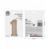 Balon foliowy Cyfra 1 - 92 cm SMART -  Matowe latte