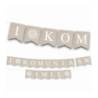 Girlanda I KOMUNIA ŚW. + Imię Dziecka - Kraft